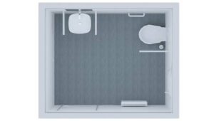 Conliving SC0 – kontener sanitarny 10 ft (dla niepełnosprawnych)